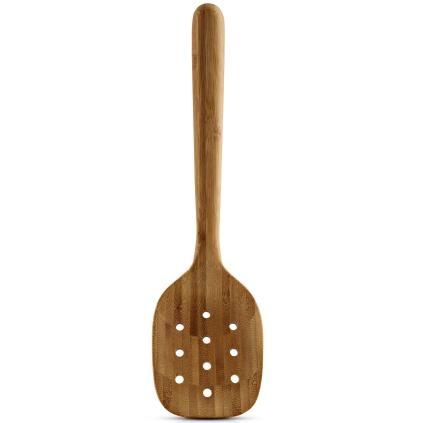 Děrovaná lžíce NORDIC KITCHEN 29 cm, hnědá, bambus, Eva Trio