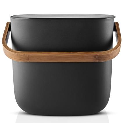 Odpadkový koš REFLECT 6 l, černá, plast, Eva Trio