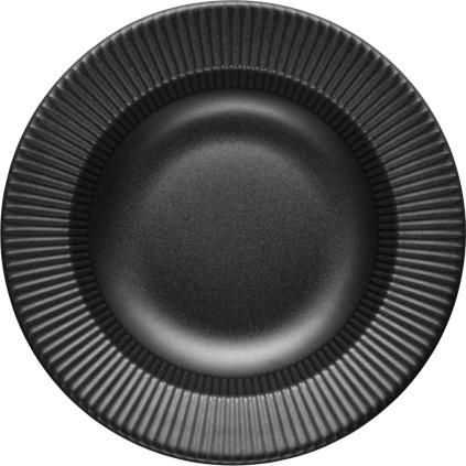 Hluboký talíř LEGIO NOVA 25 cm, černá, kamenina, Eva Trio