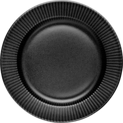 Snídaňový talíř LEGIO NOVA 22 cm, černá, kamenina, Eva Trio
