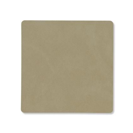 Podtácek SQUARE NUPO 10 x 10 cm, bylinný prach, kůže, LIND DNA