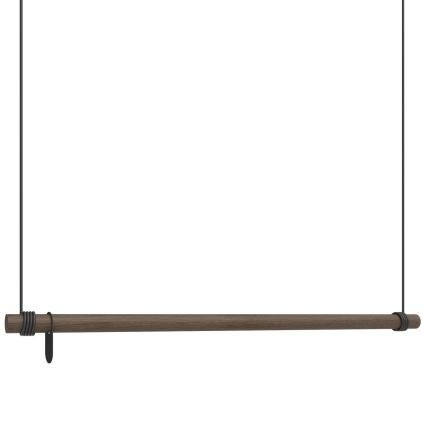 Věšák na oblečení SWING 110 cm, tmavě hnědá, dřevo, LIND DNA
