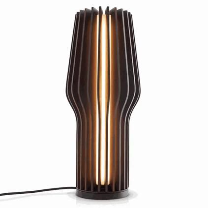 Přenosná stolní lampa RADIANT 28 cm, LED, tmavě hnědá, dřevo, Eva Solo