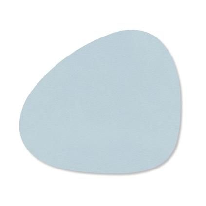 Podtácek CURVE NUPO 11 x 13 cm, jemně oblačná, kůže, LIND DNA