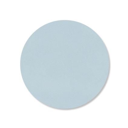 Podtácek CIRCLE NUPO 10 cm, jemně oblačná, kůže, LIND DNA