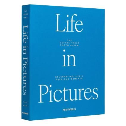 Fotoalbum LIFE IN PICTURES, modrá, Printworks