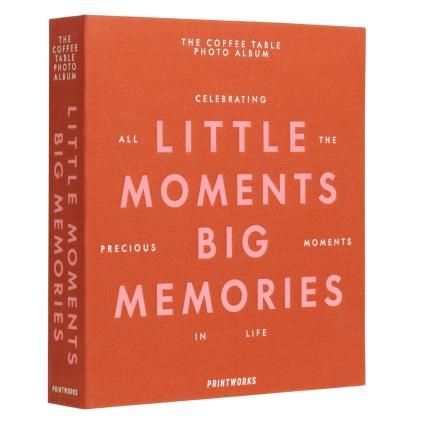 Fotoalbum LITTLE MOMENTS BIG MEMORIES, oranžová, Printworks