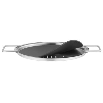 Odkapávací víko EVA TRIO 20 cm, nerezová ocel / silikon, Eva Trio