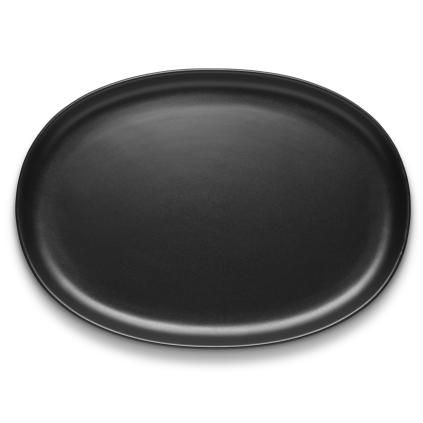 Servírovací talíř NORDIC KITCHEN 32 cm, černá, kamenina, Eva Trio