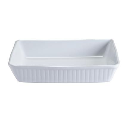 Zapékací mísa CLASSIC 33 cm, obdélník, bílá, kamenina, Mason Cash