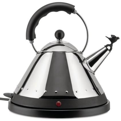 Rychlovarná konvice MG32 1,5 l, stříbrná / černá, nerezová ocel, Alessi