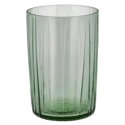 Sklenice na vodu KUSINTHA 280 ml, sada 4 ks, zelená, sklo, Bitz