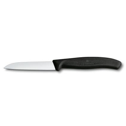 Nůž na zeleninu 8 cm, černá, plast, Victorinox