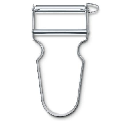 Škrabka na zeleninu STAR 11 cm, rovné ostří, stříbrná, nerezová ocel, Victorinox