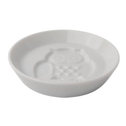 Miska na omáčku OWL, bílá, keramika, MIJ