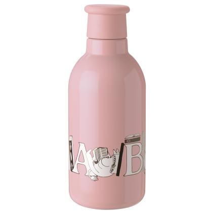 Termoláhev MOOMIN ABC 500 ml, lososová, nerezová ocel, RIG-TIG