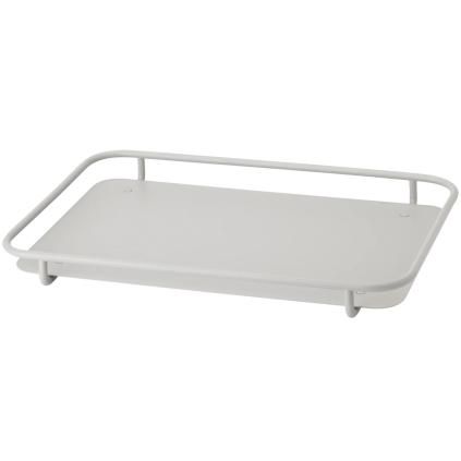 Servírovací podnos CARRY-ON 47 x 30 cm, šedá, nerezová ocel, RIG-TIG