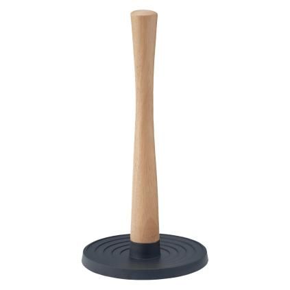 Držák na kuchyňské utěrky ROLL-IT 30 cm, černá, plast / dřevo, RIG-TIG