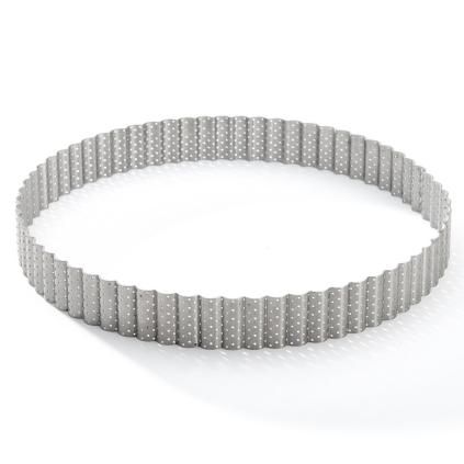 Pečící kruhový rám 24 cm, vroubkovaný, nerezová ocel, de Buyer