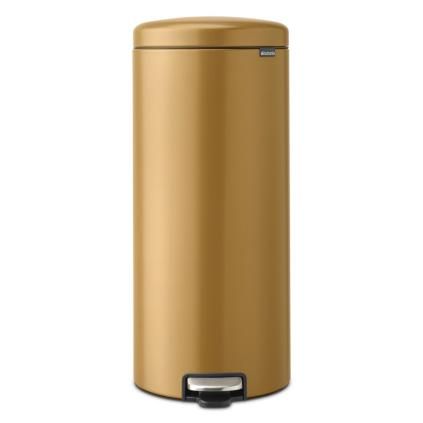 Pedálový odpadkový koš NEWICON 30 l, teple zlatá, ocel, Brabantia