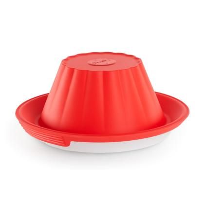 Forma na pudink 24 cm, červená, silikon, Lékué