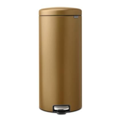 Pedálový odpadkový koš NEWICON 30 l, teple mosazná, ocel, Brabantia
