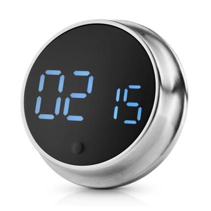 Kuchyňská minutka 9 cm, magnetická, nerezová ocel, Eva Trio