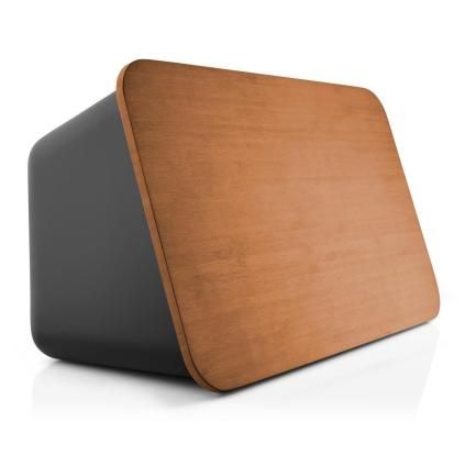 Chlebník NORDIC KITCHEN 39 cm, černá, plast / dřevo, Eva Trio