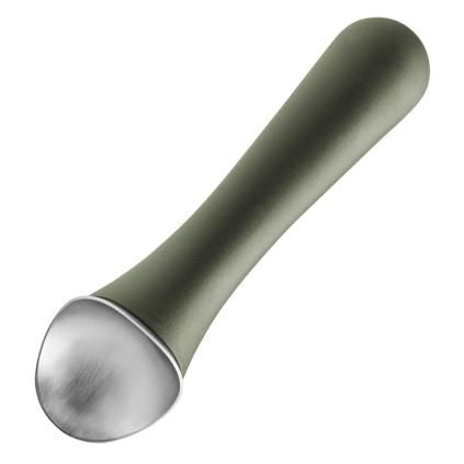 Naběračka na zmrzlinu GREEN TOOLS 17 cm, zelená, plast, Eva Trio