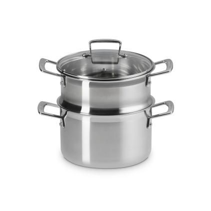 Napařovací hrnec CLASSIC 20 cm, 4 l, nerez, Le Creuset