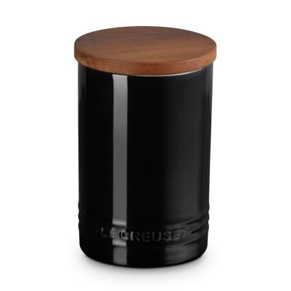 Dóza na potraviny SIGNATURE 770 ml, BLACK ONYX, kamenina, Le Creuset