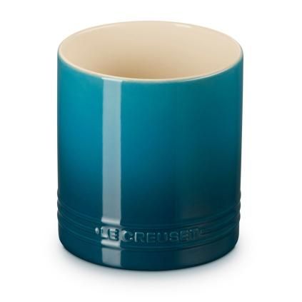Stojan na kuchyňské náčiní SIGNATURE 14 cm, DEEP TEAL, kamenina, Le Creuset