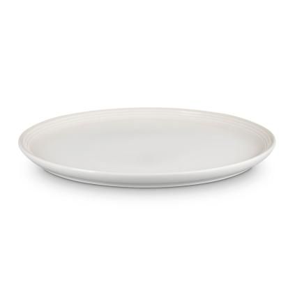 Jídelní talíř COUPE 27 cm, MERINGUE, kamenina, Le Creuset