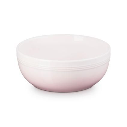 Servírovací mísa COUPE 20 cm, 1,6 l, SHELL PINK, kamenina, Le Creuset
