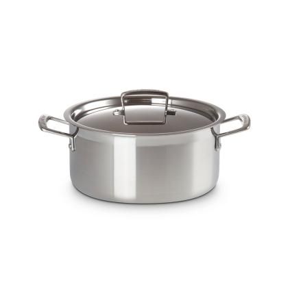 Kastrol CLASSIC 24 cm, 5,3 l, nerez, Le Creuset