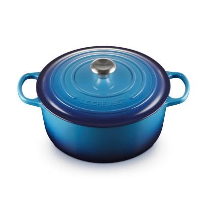 Kastrol SIGNATURE 28 cm, 6,7 l, AZURE, litina, Le Creuset