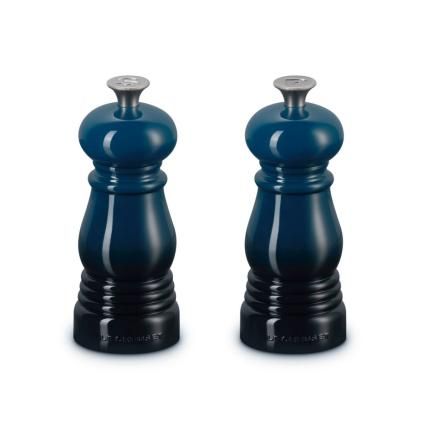 Sada mlýnků na sůl a pepř 11 cm, sada 2 ks, NUIT, plast, Le Creuset