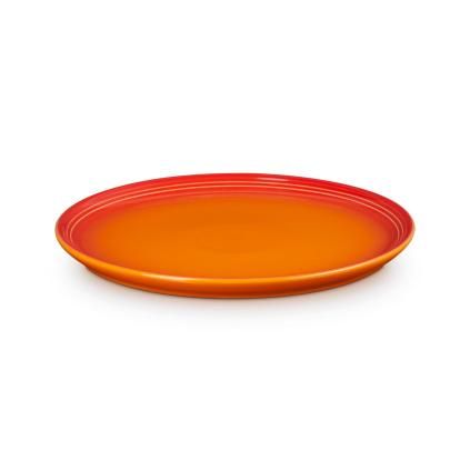 Přílohový talíř COUPE 22 cm, FLAME, kamenina, Le Creuset