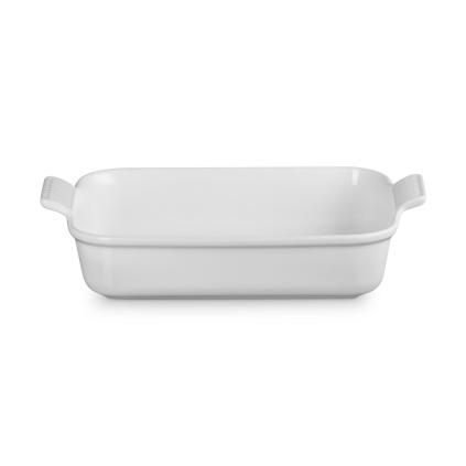 Zapékací mísa HERITAGE 32 cm, 4 l, WHITE, kamenina, Le Creuset