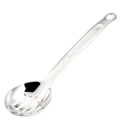 Děrovaná lžíce PROVISIONS 33 cm, stříbrná, nerezová ocel, Hestan