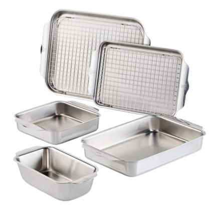 Pekáč OVENBOND, sada 7 ks, stříbrná, nerezová ocel, Hestan