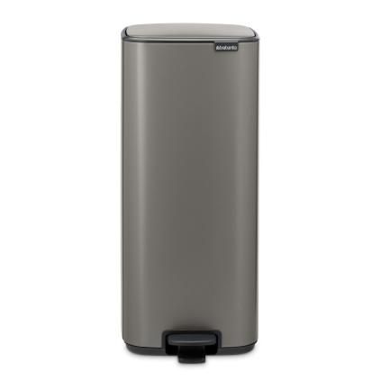 Pedálový odpadkový koš BO 30 l, platinová, ocel, Brabantia
