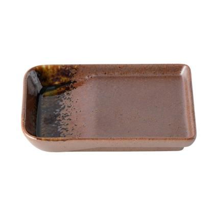 Miska na omáčku SHIGARAKI 15 cm, 30 ml, hnědá, keramika, MIJ