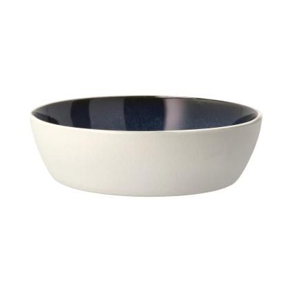 Mísa na polévku GASTRO 18 cm, 850 ml, bílá / tmavě modrá, kamenina, Bitz