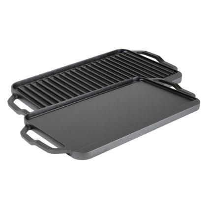 Gridl CHEF COLLECTION 50 x 25 cm, oboustranný, litina, Lodge