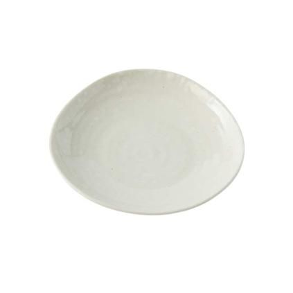 Podšálek OFF WHITE 13 cm, bílá, keramika, MIJ