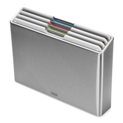 Prkénko na krájení FOLIO STEEL 100072 34 x 24 cm, sada 4 ks, plast, Joseph Joseph