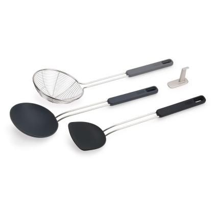 Kuchyňské náčiní NEST FUSION WOK 10576, sada 3 ks, nerezová ocel / silikon, Joseph Joseph