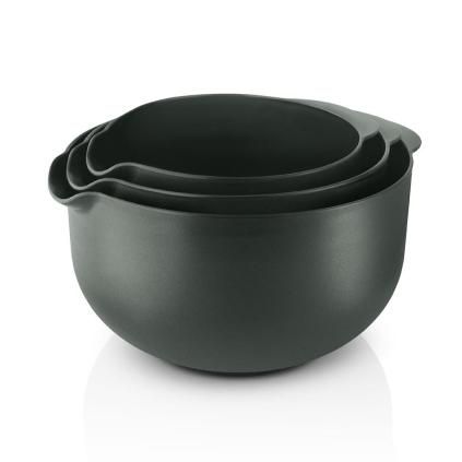 Kuchyňská mísa EVA, sada 3 ks, emeraldově zelená, plast, Eva Trio