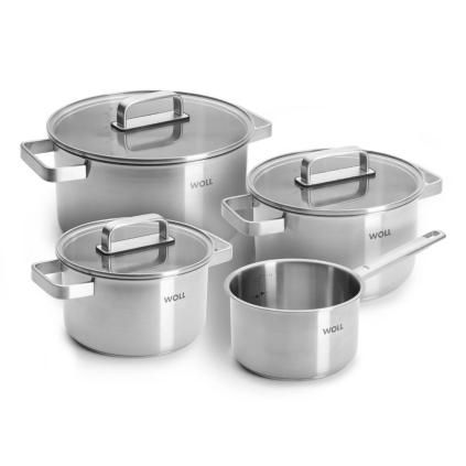 Sada hrnců STEEL, sada 4 ks, nerez, WOLL